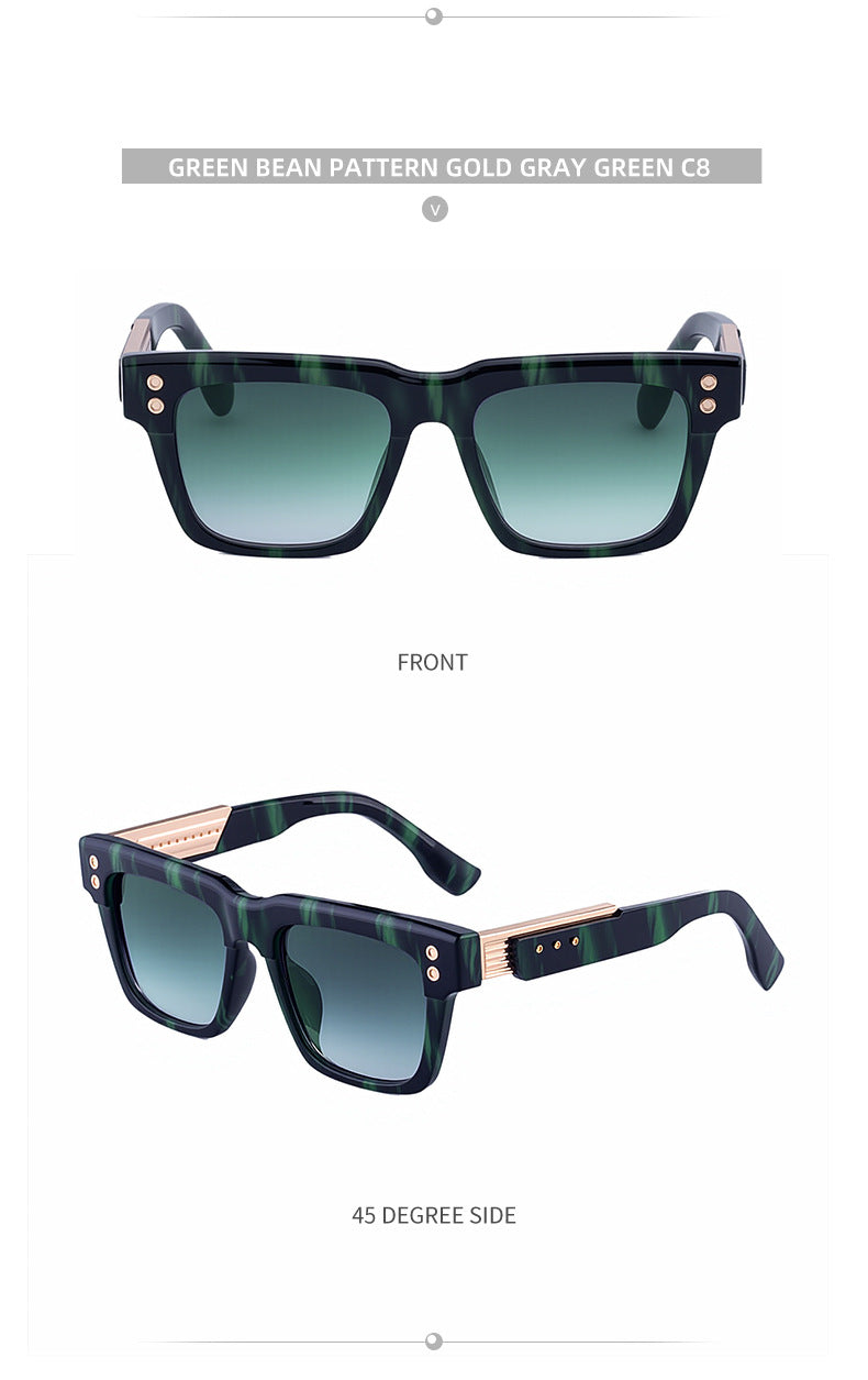 Men's Square Frame Sunglasses2025New European and American style sunglasses for men with a high-end fashion retro design and sun protection