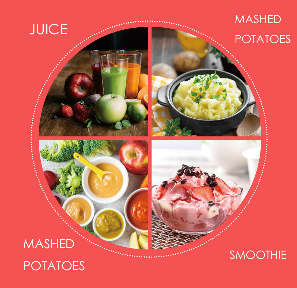 EU Standard Multifunctional Kitchen Handheld Ice Crusher Baby Food Electric Stirring Stick Food Processor Juicer