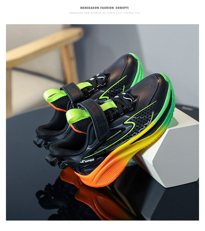 2025New Children's Shoes for Older Kids, Student Training Running Shoes, Lightweight Breathable Trendy Shoes for Boys, Girls' Youth Sports Shoes