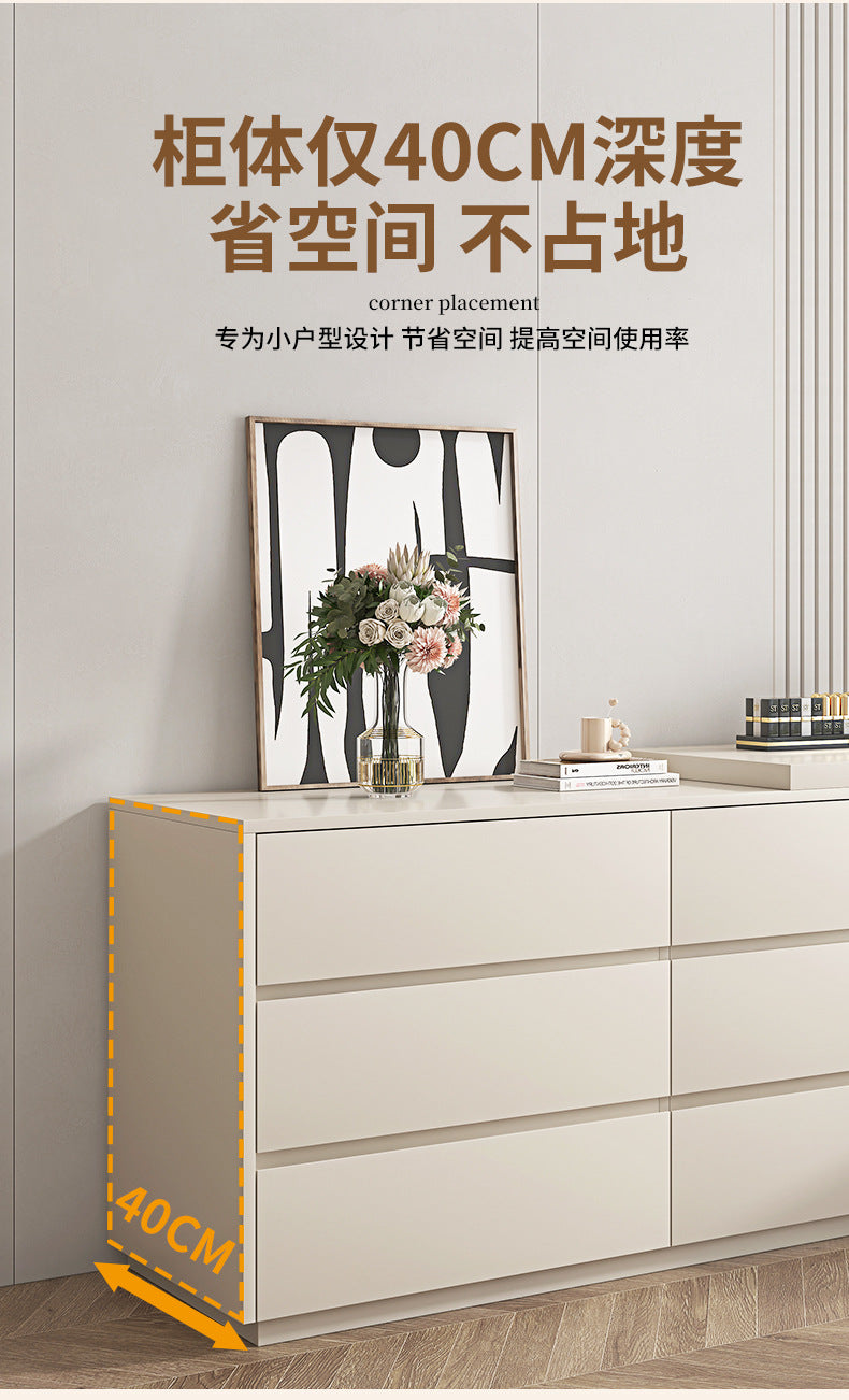 Khaki Gray Solid Wood Dressing Table Bedroom Makeup Cabinet Room Master Bedroom Makeup Mirror Makeup Table Small Apartment Internet Celebrity Makeup