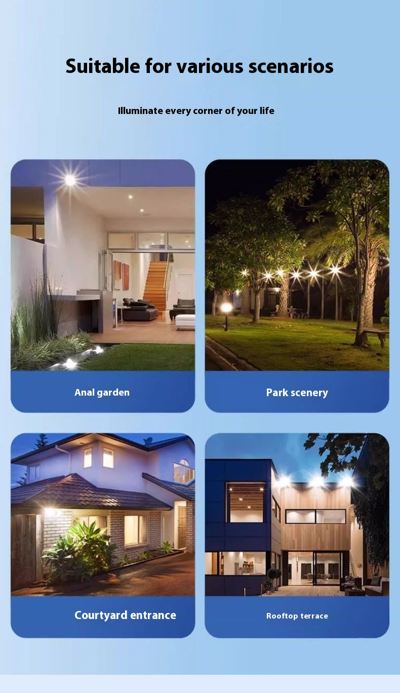 LED Solar Light Outdoor Garden Light 500W 600W 700W 800W Indoor and Outdoor Bright Split Solar Floodlight