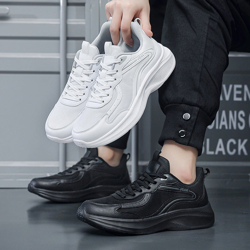 Plus Size Men's Fashion Casual Sneakers Trendy Versatile Breathable Mesh Shoes Lightweight Running Shoes Luxury Travel Shoes