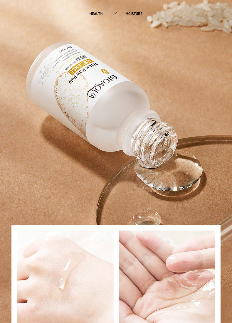 Full English Rice Essence Serum15ml BIOAOUA Hyaluronic acid hydrating skincare products  foreign trade live wholesale