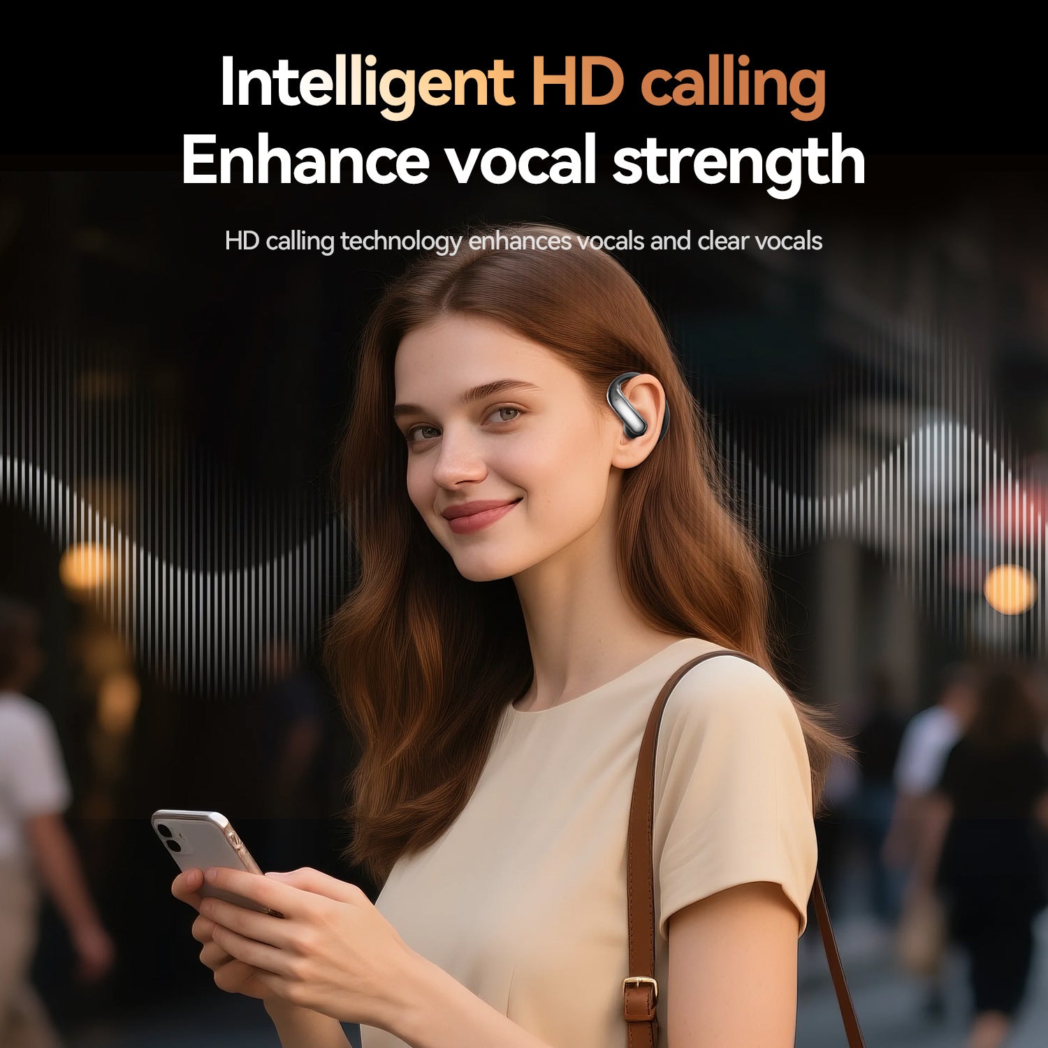 M142Popular OWS Open-type ultra-long battery life high-quality sound over-ear digital display wireless Bluetooth headphones