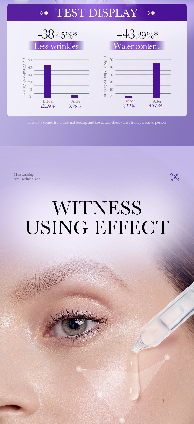 Full English Retinol Anti-Wrinkle Serum BIOAOUA Firming and Moisturizing Single-use Essence Liquid  Wholesale