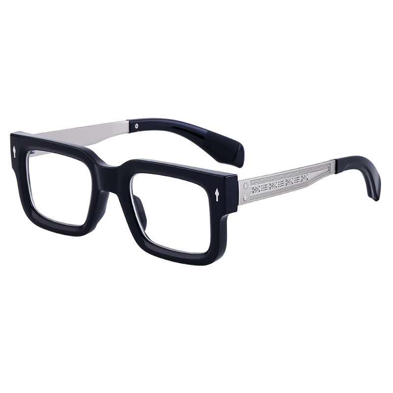 Fashion Square Frame Non-Prescription Glasses for Men, Can Be Fitted with Prescription Lenses, Optical Frame, Small Frame Glasses, Hot Sale