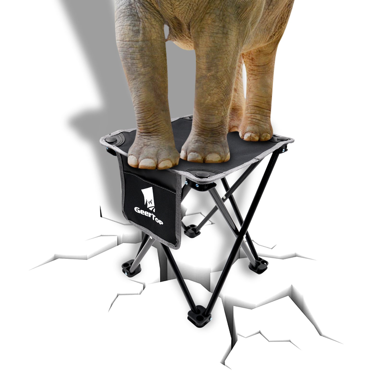 Compact Portable Outdoor Folding Chair for Sketching and Fishing, Thickened Steel Tube Camping Fishing Chair, Foldable