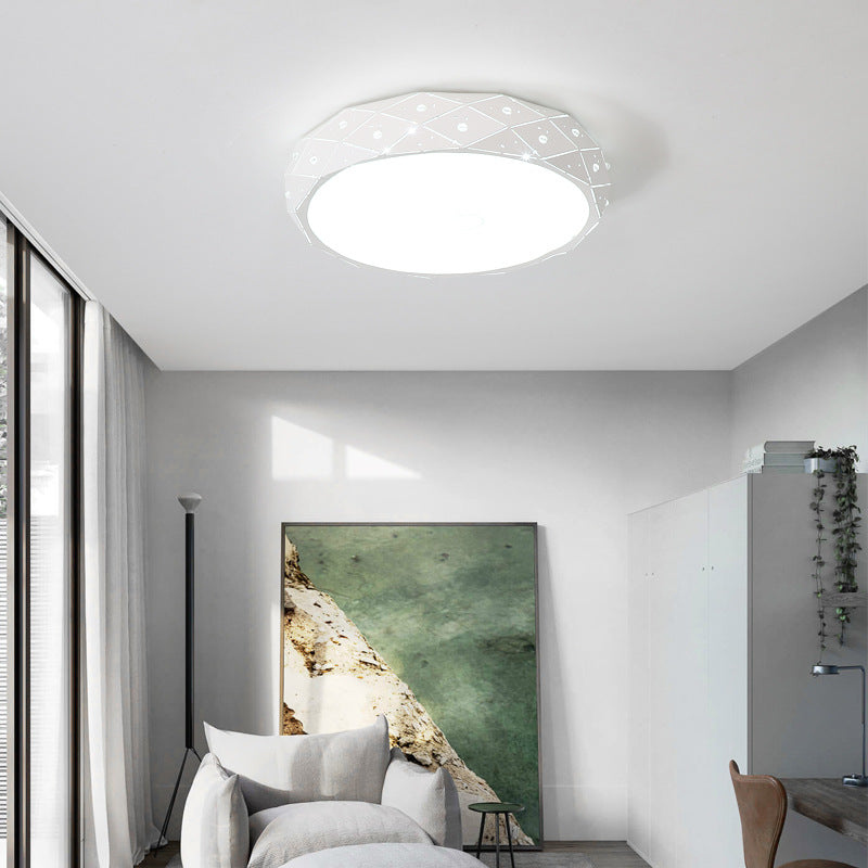 led Ceiling Lamp Nordic Simple Living Room Lamp Round Bedroom Children's Lamp Balcony Corridor Engineering Ceiling Light Fixture
