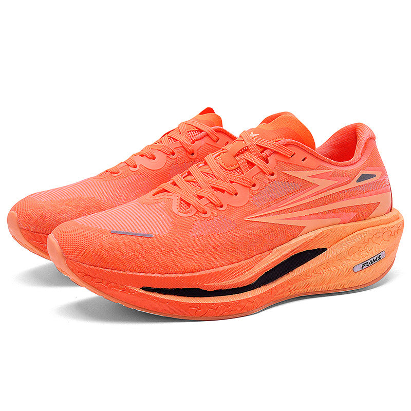 Fashion Four Seasons New Popcorn Carbon Plate Breathable Couple Running Shoes Comfortable Unisex Sports Shoes