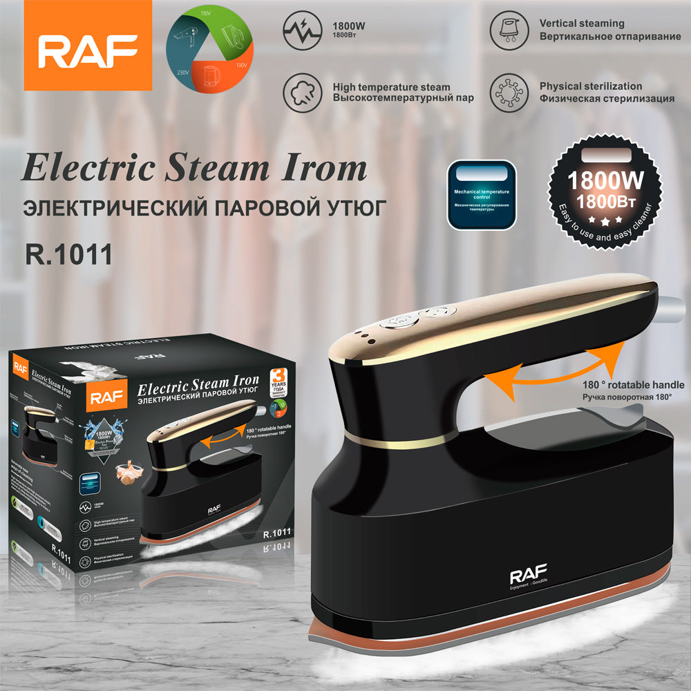 RAF European Standard Portable Garment Steamer for Home, Business Trips, and Travel, Handheld Steam Iron, Mini Iron