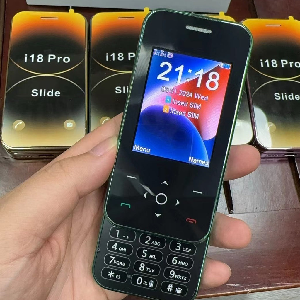 Slide Function Phone Flip Elderly Button Phone Pocket Women's Personalized Phone Backup Phone