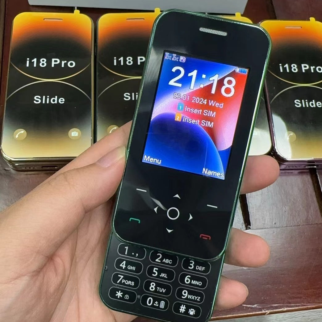 Slide Function Phone Flip Elderly Button Phone Pocket Women's Personalized Phone Backup Phone