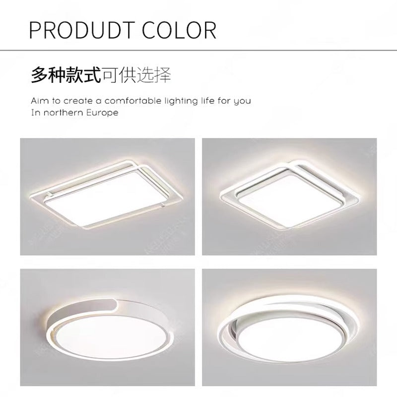 Ceiling Light Full Spectrum Living Room Light Modern Simple Large Light Hall Main Light White Ultra-thin Rectangular Zhongshan Lighting Fixture