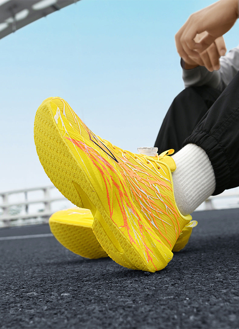 Red Rabbit9pro Really Explosive Carbon Plate Luminous Casual Breathable Running Shoes Outdoor Racing High Elastic Shock Absorption Non-slip Sneakers