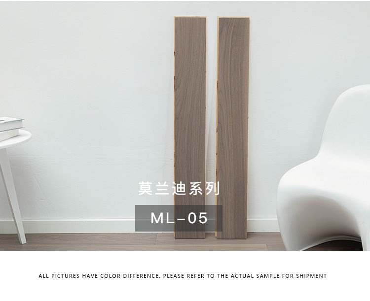 【Door-to-Door Installation】Morandi Style 15mm Lock Buckle Glue-free Installation Black Walnut New Three-layer Flooring Solid Wood