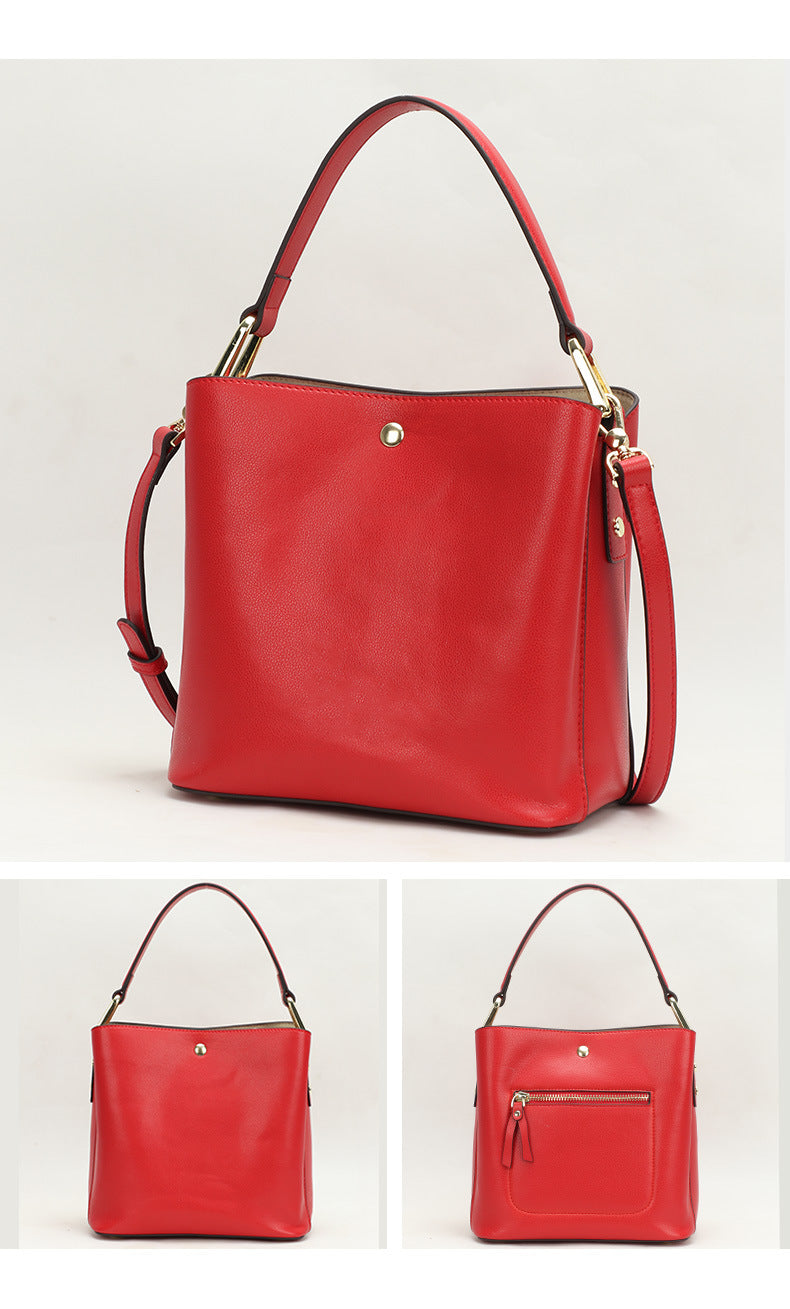 Factory Direct Sale In Stock Spring Autumn Bucket Bag Trendy Fashion Personality Simple Versatile Shoulder Bag Handheld Crossbody Women's Bag