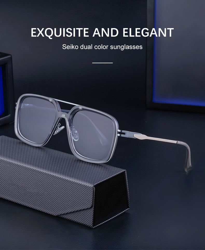 2025New style sunglasses for men with a high-end feel, vintage driving sunglasses, square frame glasses wholesale