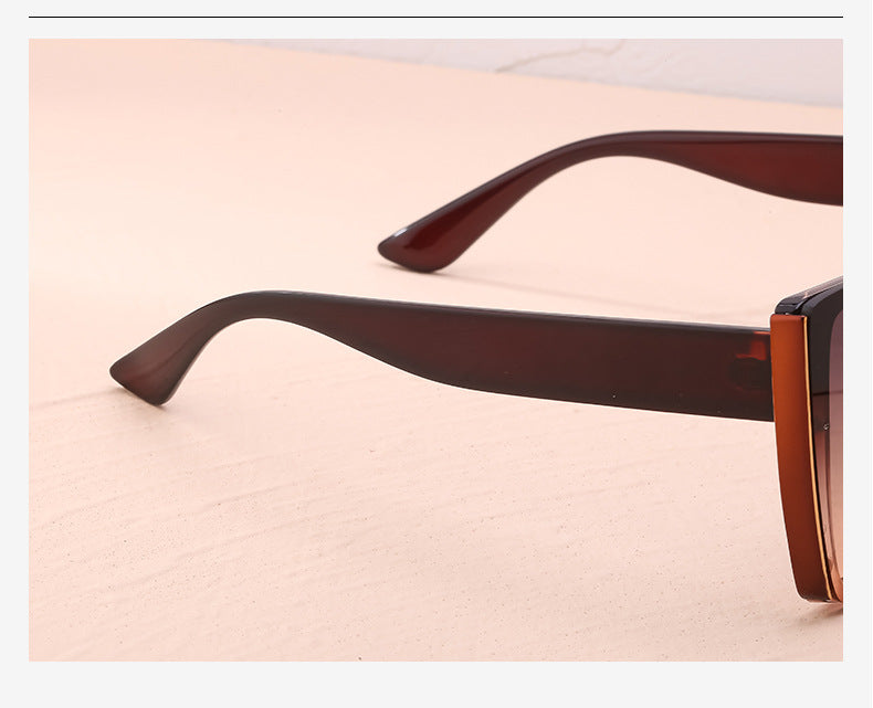 Internet Celebrity Cat Eye Large Frame Sunglasses for Women Fashion Trend UV Protection Sunglasses Korean Style Glasses sunglasses