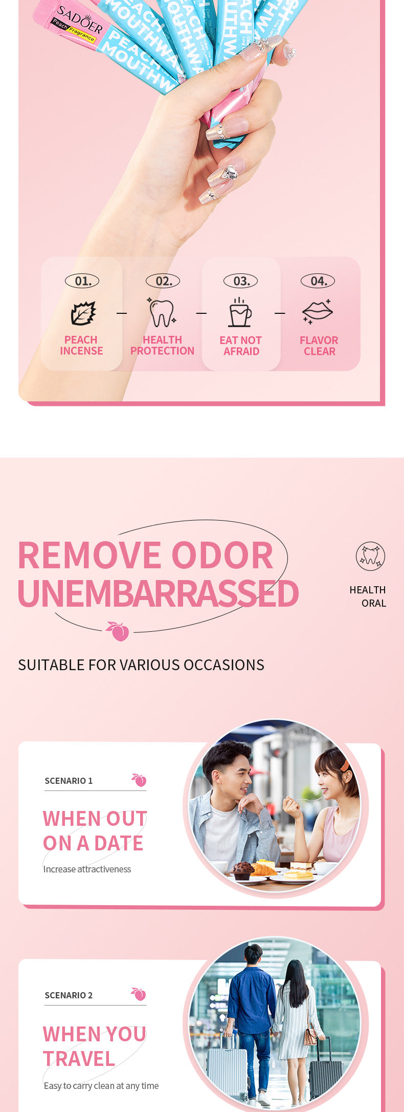 Cross-border Lemon Mouthwash Strips Oral Care Disposable Portable Cleaning Export Manufacturer Wholesale