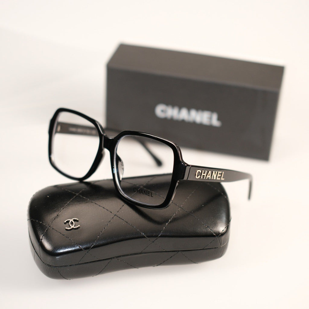 5048Internet Celebrity Style Blue Light Blocking Glasses Small Fragrance Style Large Frame Non-Prescription Glasses Personality Fashion Unisex Bare Face Glasses Frame