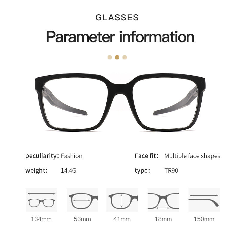 2025New Year's Square Sports TR Glasses Frames Wholesale In Stock Glasses