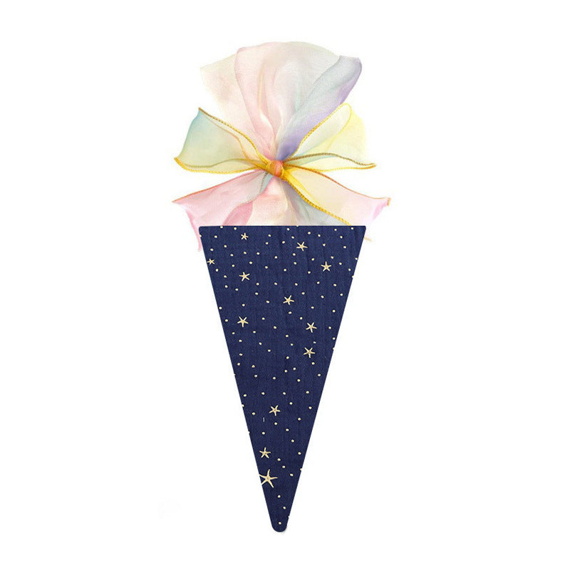 Back-to-School Season Colorful Ice Cream Cone Children's Accessories Gift Bowknot Souvenir Girl Back-to-School Season Creative Gift