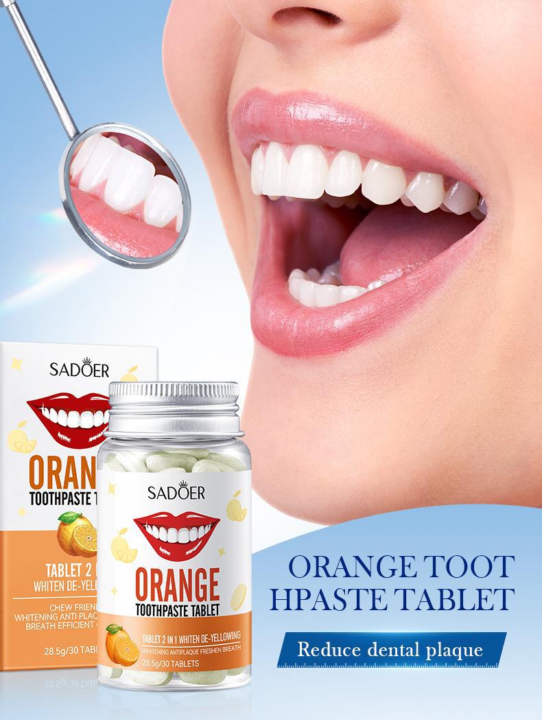 All-English Solid Toothpaste Series SADOER Sakura Whitening Anti-Yellowing Teeth Cleaning Toothpaste  Wholesale