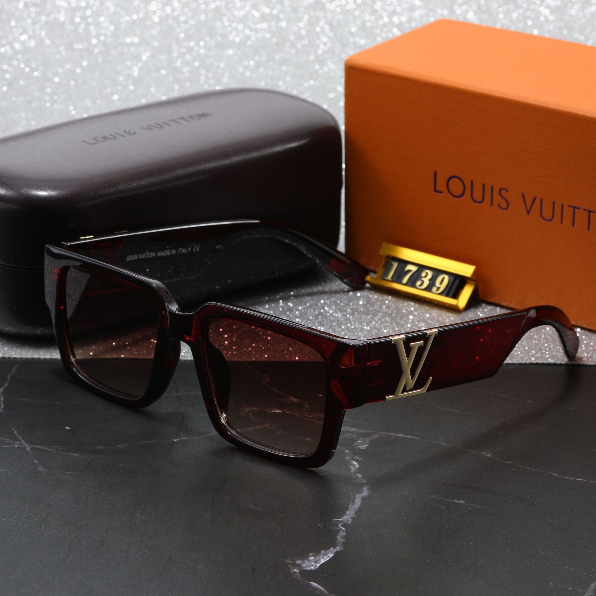 New Fashion Large Frame Square Lens Women's High-end Sunglasses European and American Trend Outdoor Sunshade Wholesale