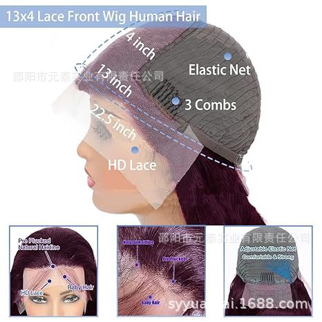 13*4Large Area Lace Hand-Crocheted European and American Fashion Women's Long Curly Wig Synthetic Long Curly Hair Wholesale