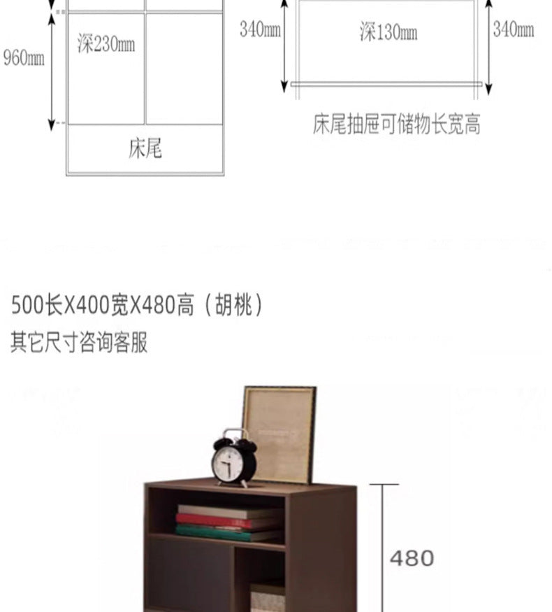 Modern Minimalist Air Pressure High Box Bed Nordic Tatami Bed Home Bedroom Master Double Storage Platform Bed