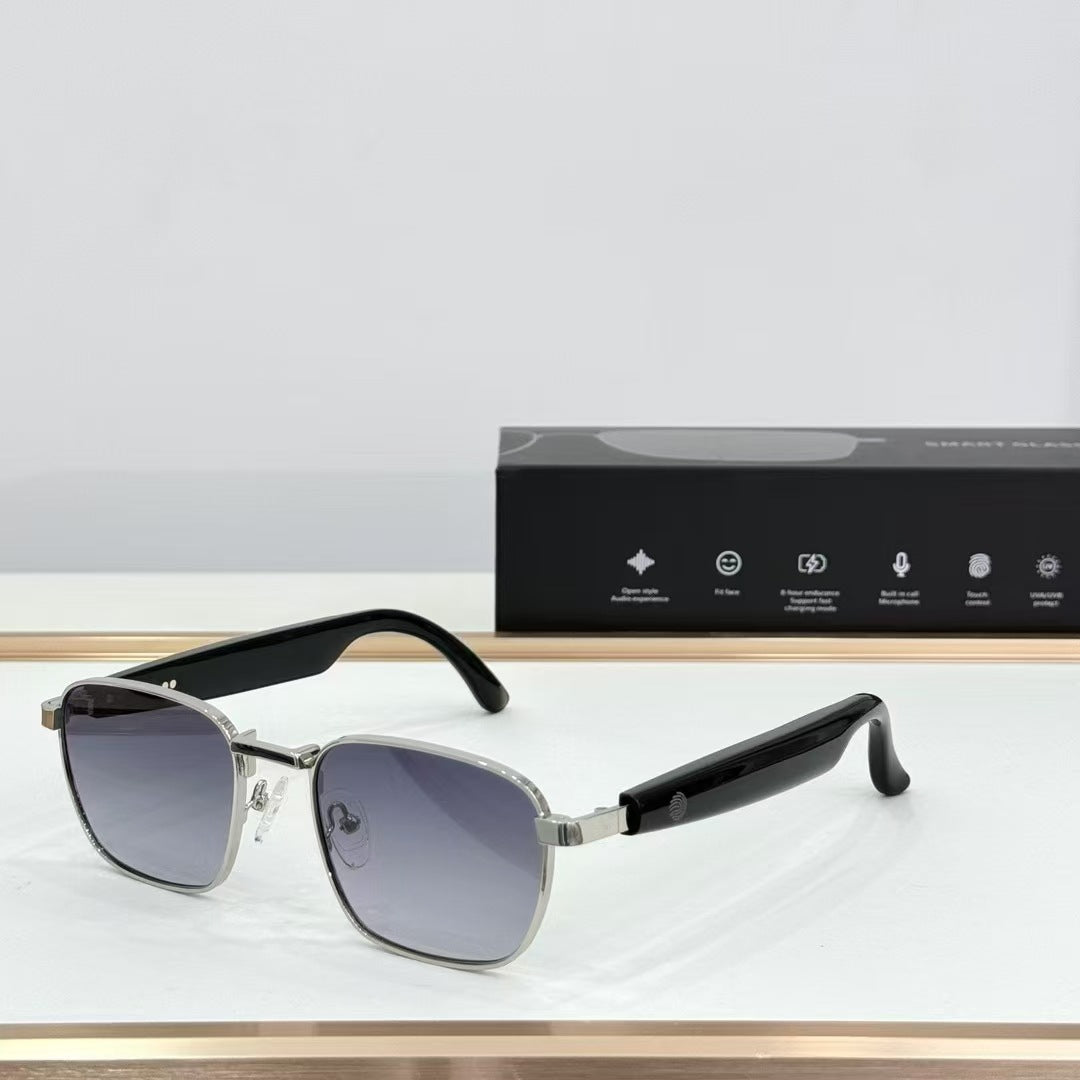 ai Smart Glasses Bluetooth Audio Support Call Listening to Songs Polarized Sunscreen One Piece Dropshipping Hot Selling