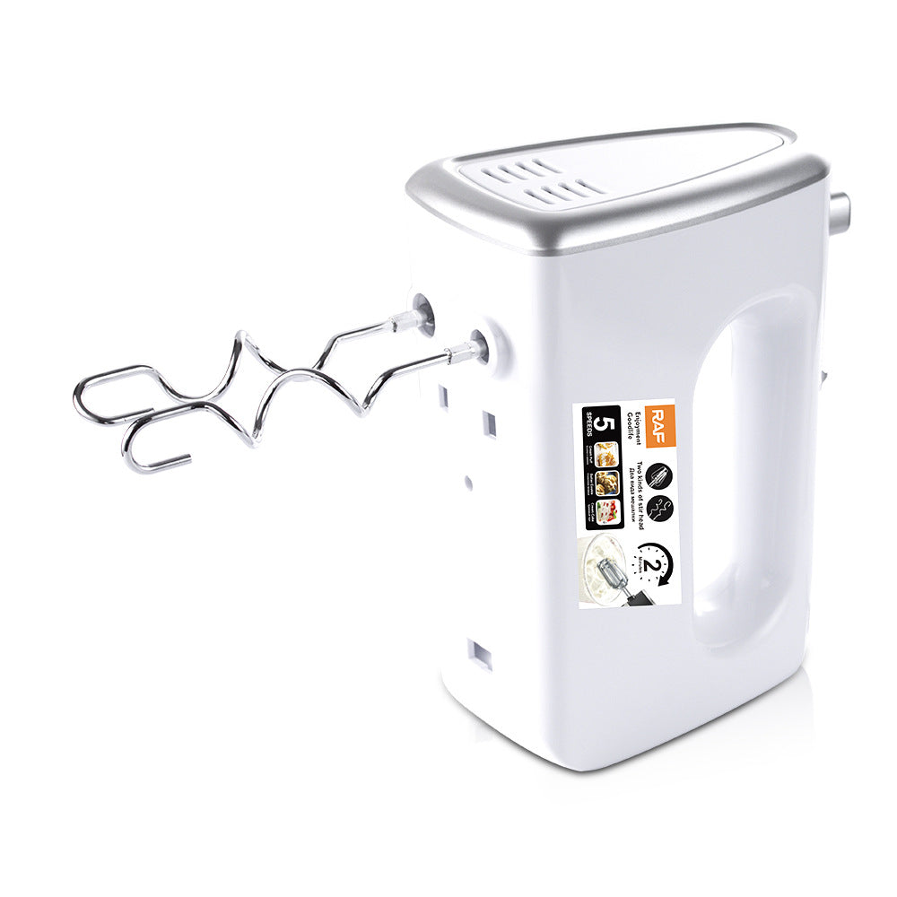 RAF European Standard5Electric Egg Beater Household Handheld High-Power Egg Mixer Dough Kneading Baking Blender R6632