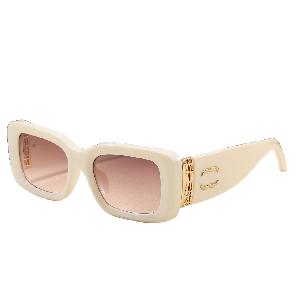 New Chanel-style Sunglasses ins Feng Xiaohong Book Internet Celebrity Same Style Personality Square Frame Fashion Sunglasses for Women