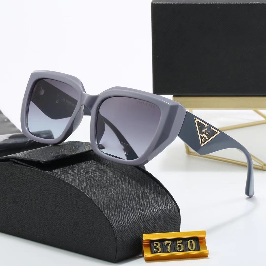 Fashionable European and American Style p Home casual UV protection sunglasses oval large frame glasses popular sunglasses