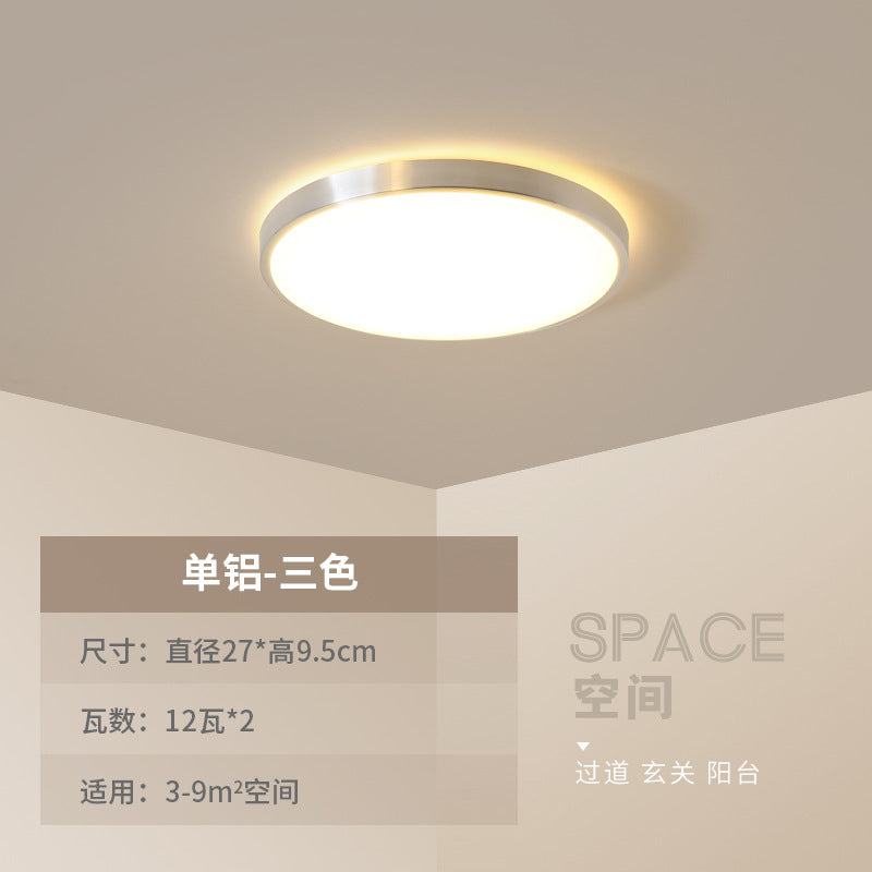 led Ceiling Lamp Nordic Simple Living Room Lamp Round Bedroom Children's Lamp Balcony Corridor Engineering Ceiling Light Fixture