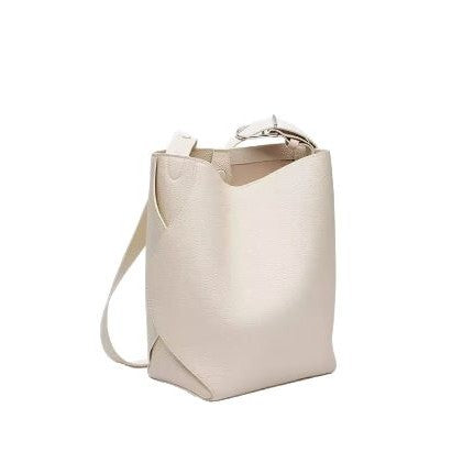 Genuine Leather Women's Bag Fashion Single Shoulder Crossbody New Hot Style High-end Korean Trend Versatile Large Capacity Commuter Bucket Bag