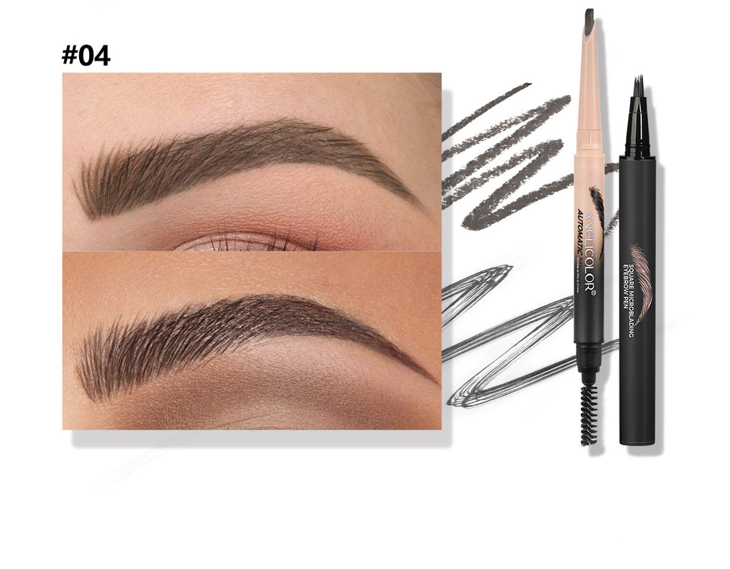 Hot-selling Eyebrow Pencil Set Waterproof Smudge-proof Liquid Split-tip Eyebrow Pencil Makeup Liquid Eyebrow Pencil