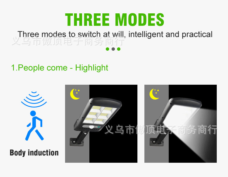 Outdoor Solar Light Human Body Sensing Street Light Bracket Integrated Garden Light Waterproof Garden Light Garage Light