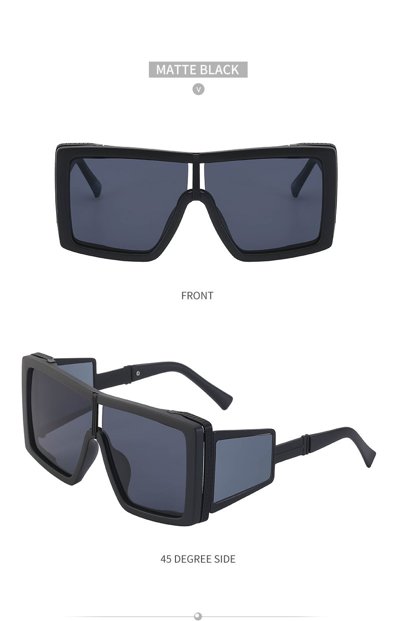 New Steampunk Style Sun Protection Sunglasses for Women, Full Coverage, Men's Trendy European and American Wholesale