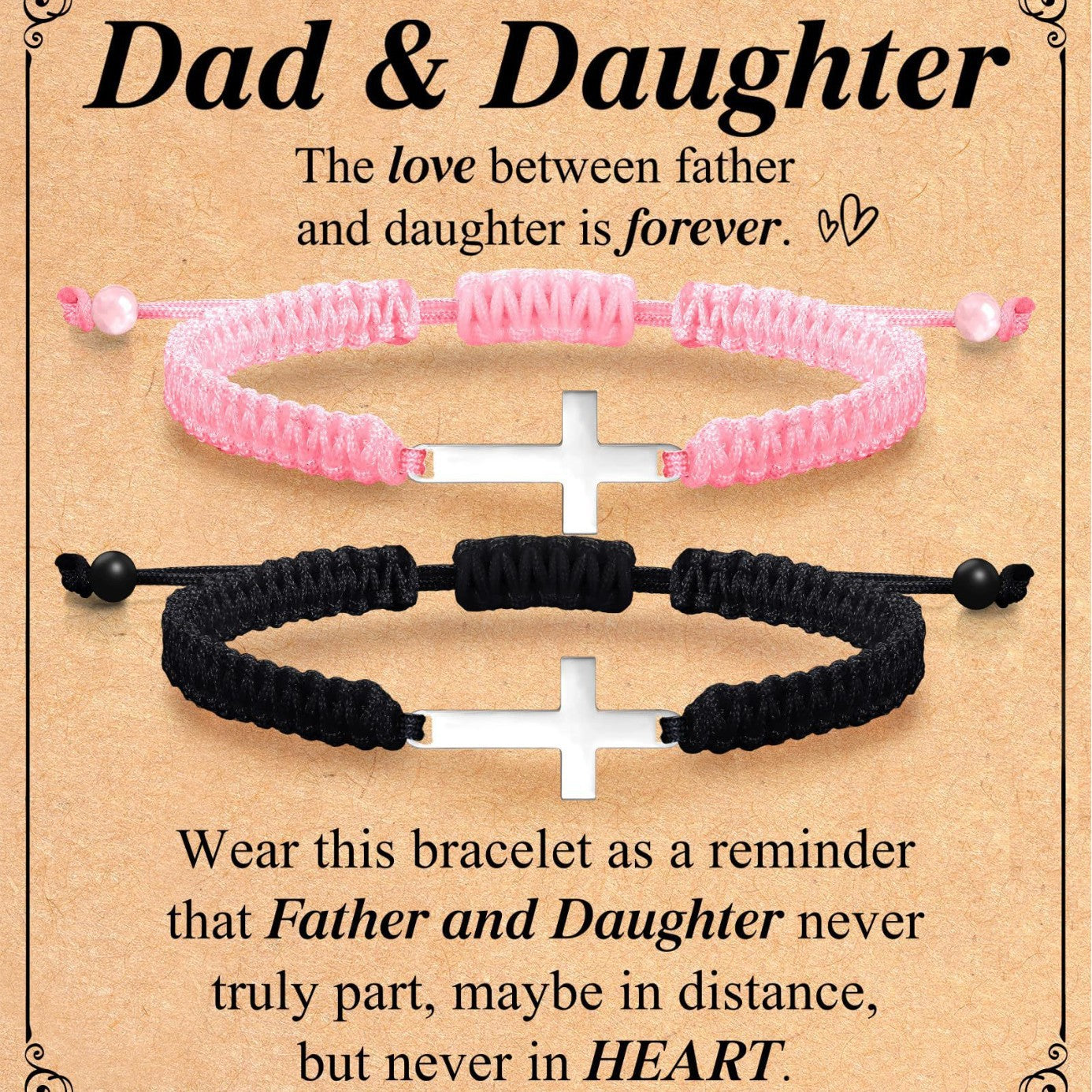 Braided Cross Bracelet Infinity Symbol Handmade Wrapped Bracelet Gift Heart Magnetic Adjustable Braided Bracelet