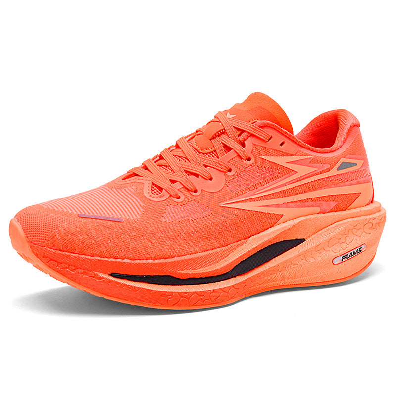 Fashion Four Seasons New Popcorn Carbon Plate Breathable Couple Running Shoes Comfortable Unisex Sports Shoes