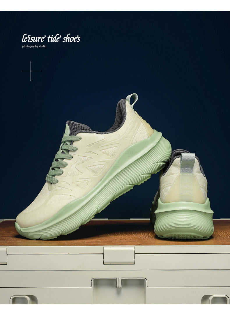 Autumn Live Streaming Cushioned Running Shoes Versatile Trendy Shoes Men's Shoes Women's Shoes Large Size Lightweight Sports Shoes Lightweight Cushioned