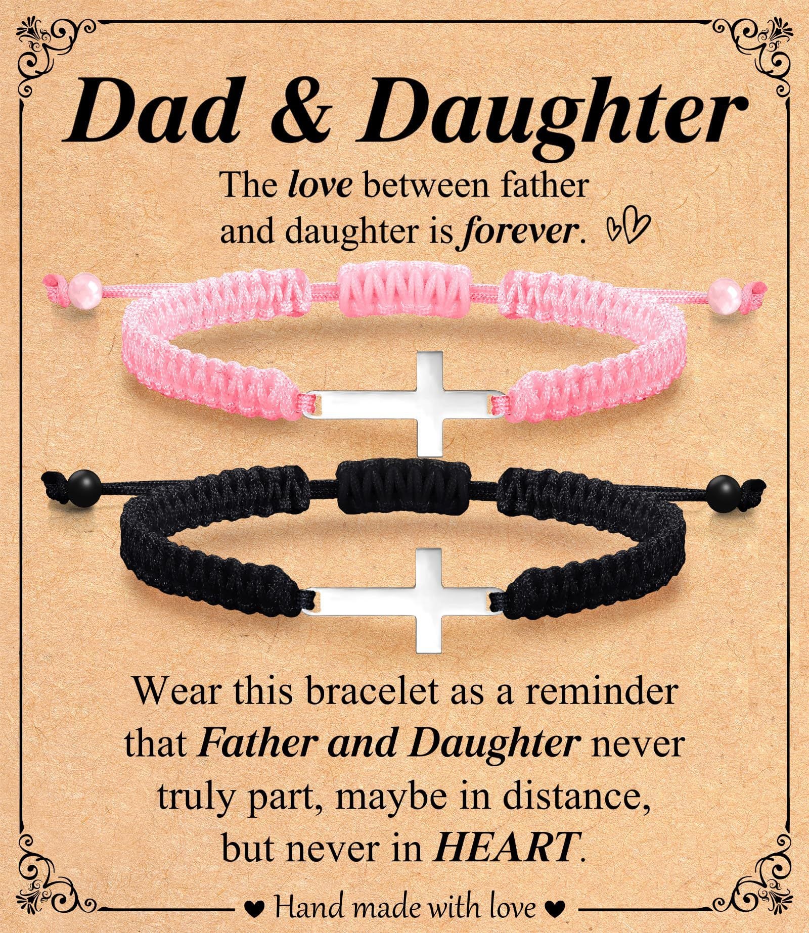 Braided Cross Bracelet Infinity Symbol Handmade Wrapped Bracelet Gift Heart Magnetic Adjustable Braided Bracelet