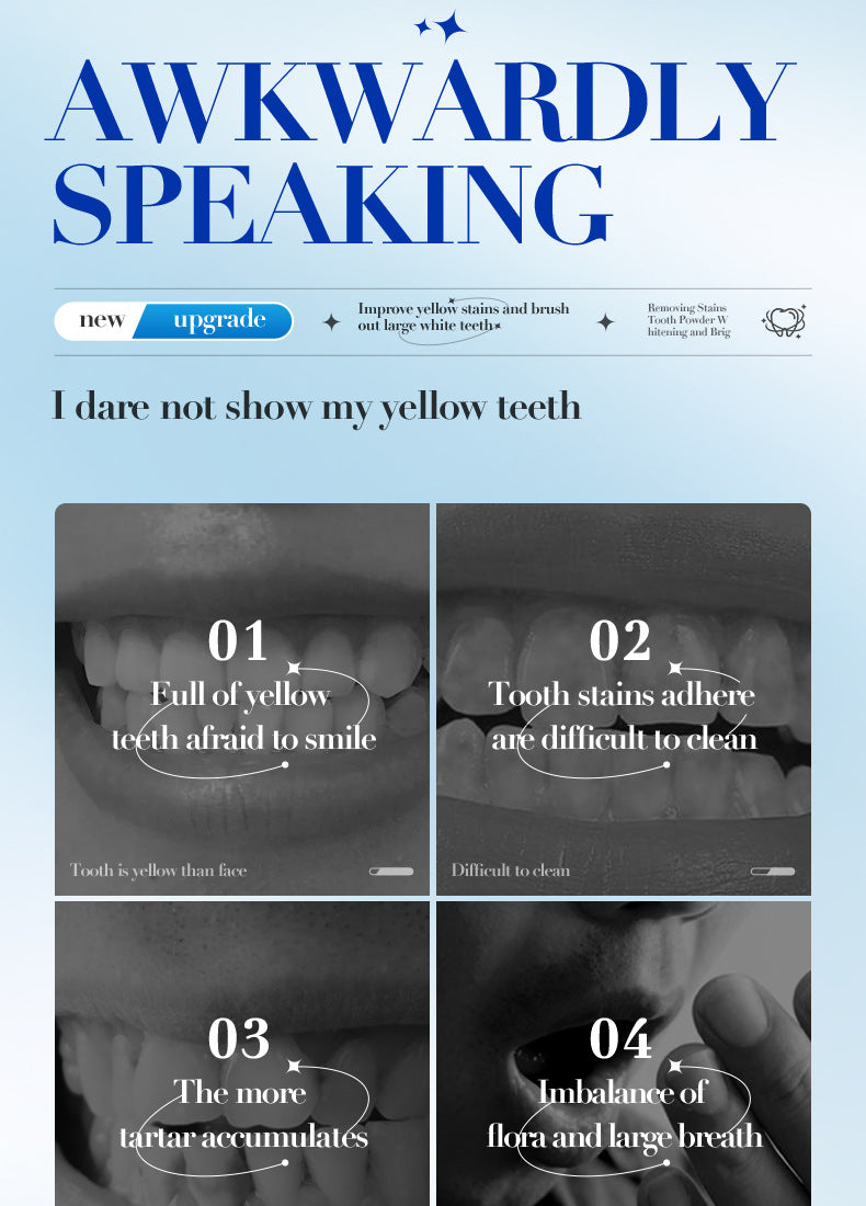 All English Tooth Powder50g SADOER Clean Tooth Stains, Care for Gums, Freshen Oral Care,  Foreign Trade Wholesale