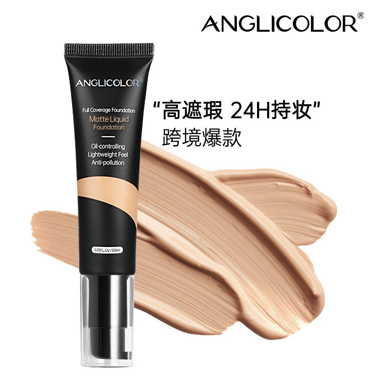 Anglicolor Hot-selling Foundation Liquid Concealer Long-lasting Non-cakey Oil Control Hydrating Foundation Cream