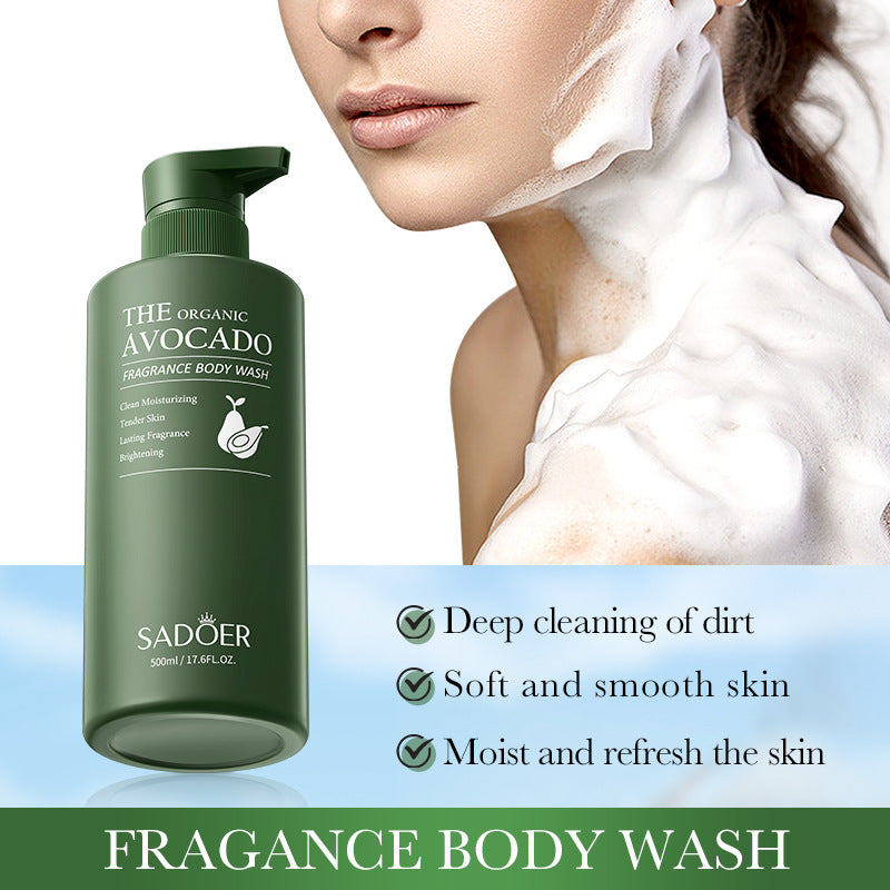 Avocado Fragrance Shower Gel SADOER Skin Rejuvenation Cleansing Body Wash Cross-Border Wholesale