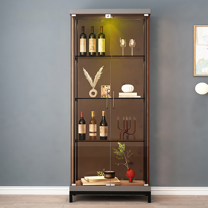 Custom Living Room Tempered Glass Small Wine Cabinet Handcrafted Display Cabinet Wall Triangle Cabinet Corner Decorative Storage Cabinet