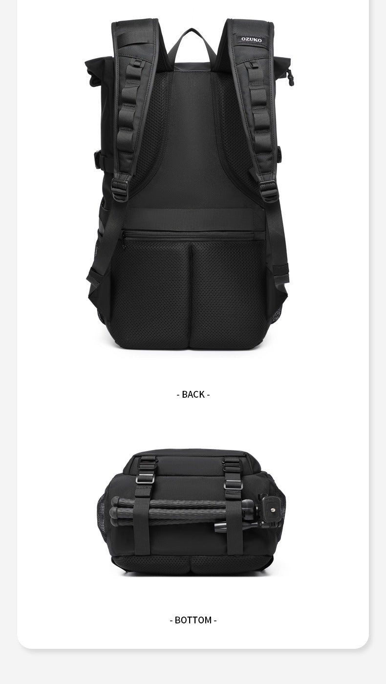 OZUKO Casual Backpack Backpack School Bag Large Capacity Waterproof Computer Bag Unisex Travel Commuting Bag