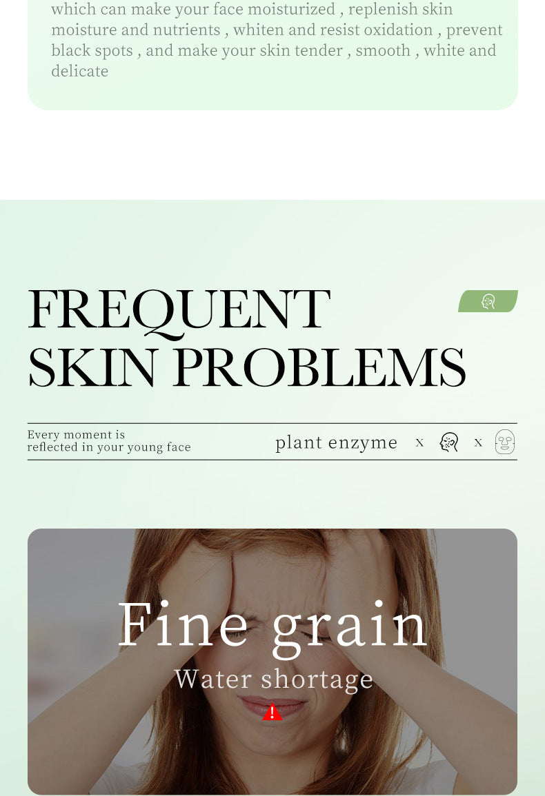 Plant Enzyme Mask25gBIOAOUA Hydrating and Moisturizing Tablets for Cross-Border Wholesale