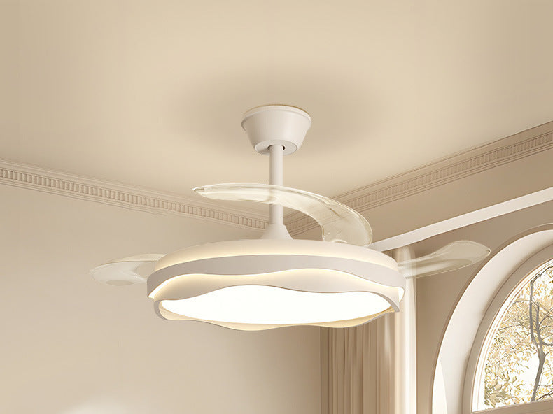 Invisible Fan Lamp Restaurant Chandelier2025New high-end fan light Zhongshan lighting for living room and bedroom ceiling fan light